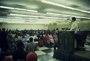 Jim Jones Addressing Unknown Group, with Peoples Temple Members in Audience, Location Unknown