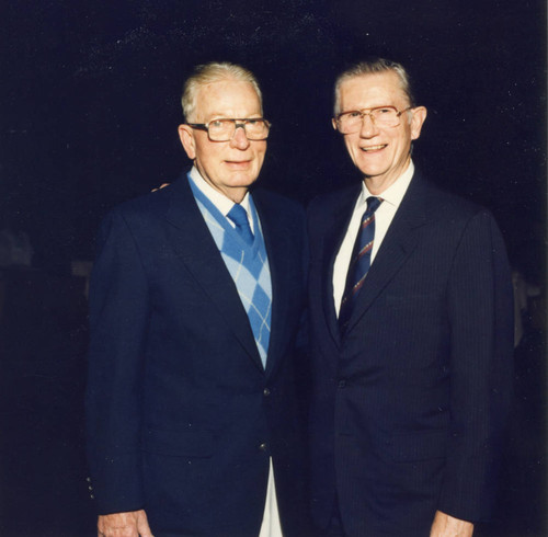 Joe Gearon and Chancellor Runnels