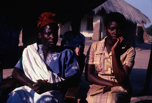 Chief Kaputa with his wife, Kaputa village