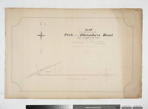 Map of a portion of the Peck and Alhambra Road, Los Angeles County, Calif