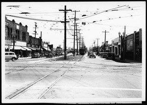 Santa Barbara Avenue looking west from Vermont Avenue, May 26, 1937
