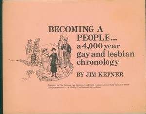 Cover of Jim Kepner's "Becoming a People"