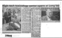 High-tech toxicology center opens at Long lab