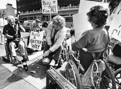 Wheelchair-access demonstrators