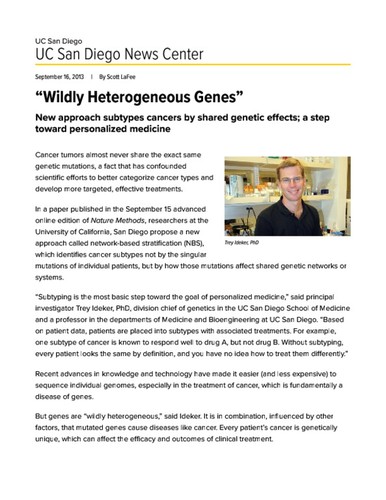 “Wildly Heterogeneous Genes”
