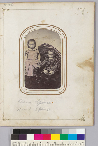 Elena Spence. David Spence [as young children.]