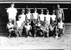 Unidentified Little League teams, Santa Rosa, California, 1960