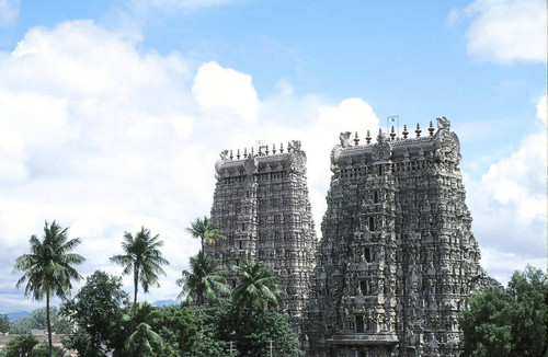Meenakshi temple gopurams