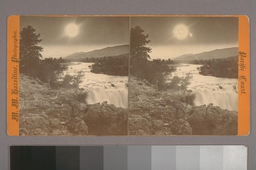 (White River, falls and Sun view; on verso.) Photographer's series: Pacific Coast