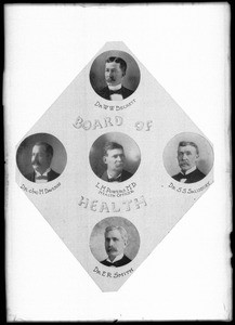 Composite portrait of Los Angeles Board of Health members, ca.1905