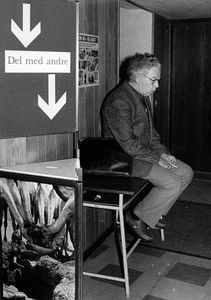 Egon Nielsen, editor of the Danish Mission sheet, in a quiet moment