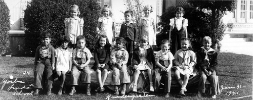 Kindergarten, Yorba Linda Grammar School, Jan. 1941