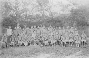 Girls school in Sweihwafu, Summer 1922
