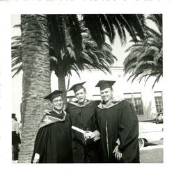 Students at Loyola University commencement, 1950