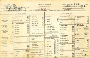 WPA household census for 138 E 45TH, Los Angeles
