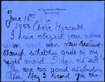 Lady Margaret Sackville letter to Dallas Kenmare, 1953 June 16