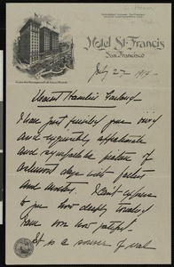 Chrystal K. Herne, letter, 1914-07-27, to Hamlin Garland