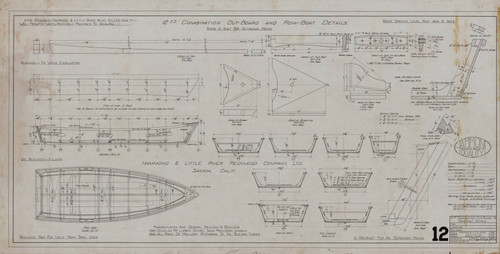 12 Ft. Combination Out-Board & Row-Boat Details