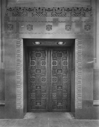 Bronze doors, Los Angeles Stock Exchange
