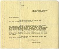Letter from George Hearst to C. C. Rossi, October 24, 1927