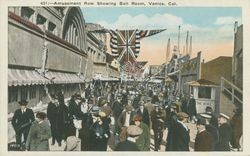 Amusement Row showing ball room, Venice, Cal