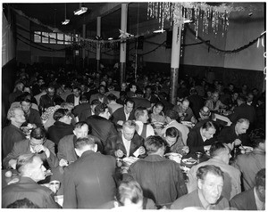 Christmas at Union Rescue Mission, 1955