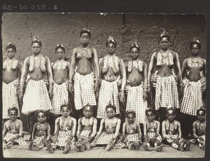 A group of women fetish dancers