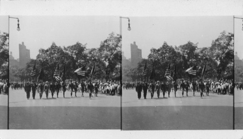 Memorial Day Parade on Riverside Drive, New York City