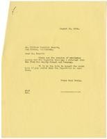 Letter from Julia Morgan to William Randolph Hearst, August 26, 1924