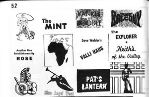 The Mint and other Rose establishments advertisement