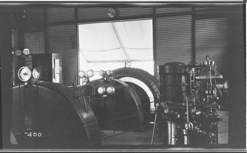 The interior of the Tule Plant power house