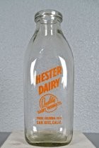 Hester Dairy bottle