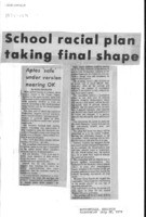 School racial plan taking final shape