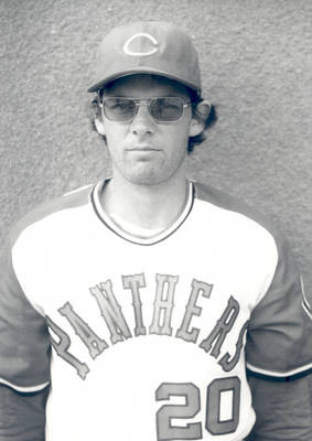 Tom Kendall, pitcher, Chapman College Panthers baseball team, Orange, California, 1975