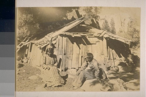 Fat Nancy and grandmother; Yosemite; photographed by Boysen; 1 print