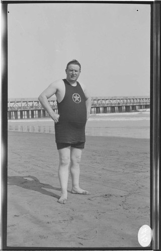 B.F. Pearson in a 2 piece bathing suit