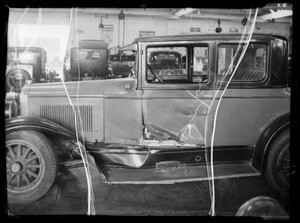 Buick sedan, Mr. Hunt owner and assured, Southern California, 1935