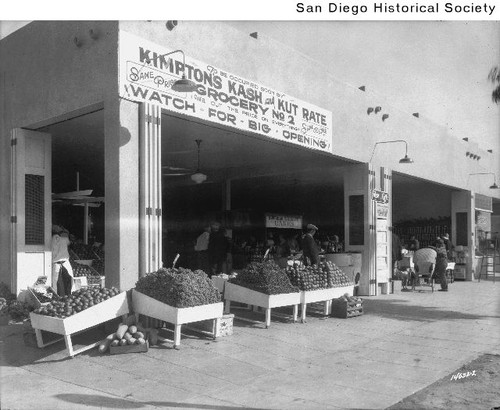 Exterior of Kimpton's Kash and Kut Rate Grocery No. 2