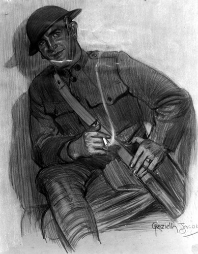 Sketch of a soldier