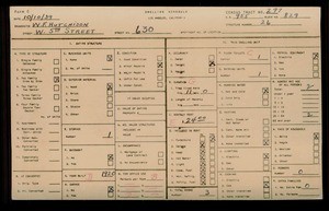 WPA household census for 630 W 5TH STREET, Los Angeles County
