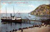 Arrival of Hermosa at Avalon, Catalina Island, Cal