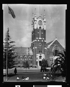 Exterior view of the Presbyterian Church in Glendale, California