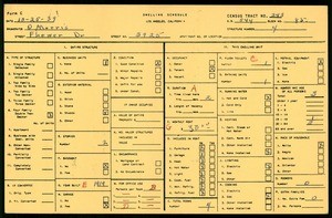 WPA household census for 3925 FLOWER DRIVE, Los Angeles County