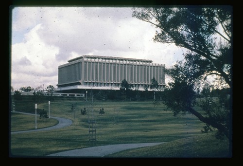 Library, view from Aldrich Park
