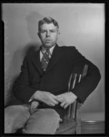 Murder suspect Fred Stettler, Los Angeles, 1936
