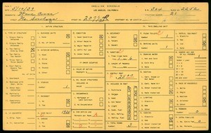 WPA household census for 207 1/2 N SARATOGA, Los Angeles
