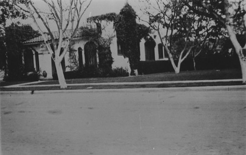 S. W. view of Carrillo adobe, 1935