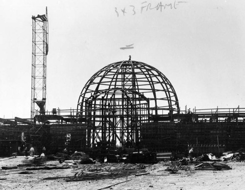 Griffith Observatory under construction