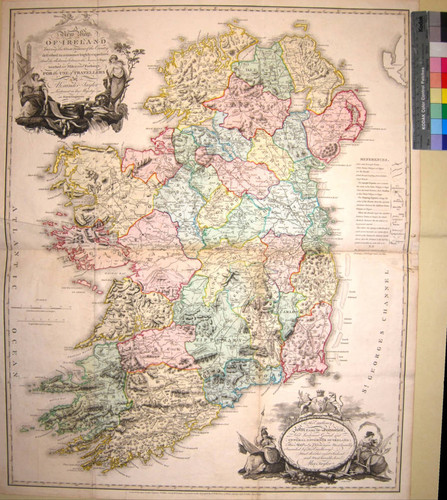 A new map of Ireland : having the great features of the country described in a manner highly expressive and the distances between the towns & stages marked in miles and furlongs for the use of travellers / by Alexander Taylor Lieutenant in his Majesty's Royal Engineers