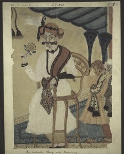 An Indian king with his servant